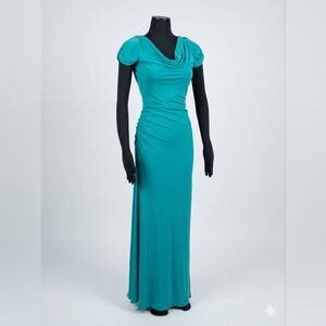 BCBGMaxAzria Turquoise Maxi Dress